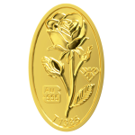 شمش طلای 24 عیار گل رز 0.200 گرم - Image 2